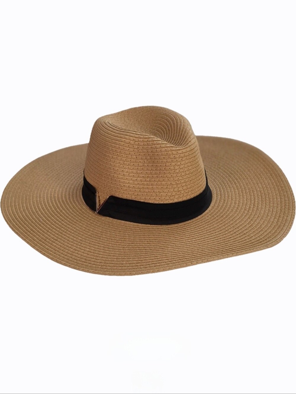 Vince Camuto Grosgrain Straw Panama Hat